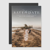 Sparen de datum elegante verticale fotomagneet (Voorkant / Achterkant)