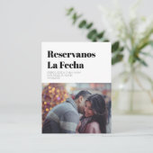 Sparen de Datum en Español, Reservanos la fecha Aankondigingskaart (Staand voorkant)