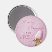 Sparen de Datum Enige paarse Magnet van de Fridge  (Voorkant / Achterkant)