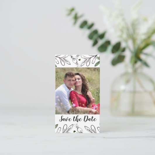 Sparen de Datum Fanical Drawn van de Fanical Handt Visitekaartje (Staand voorkant)