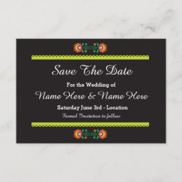 Sparen de Datum Fiesta Mexicaanse Wedding nodigt u Save The Date
