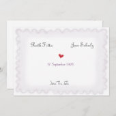 Sparen de datum fijn papier in reliëf klassenliefd save the date (Voorkant / Achterkant)