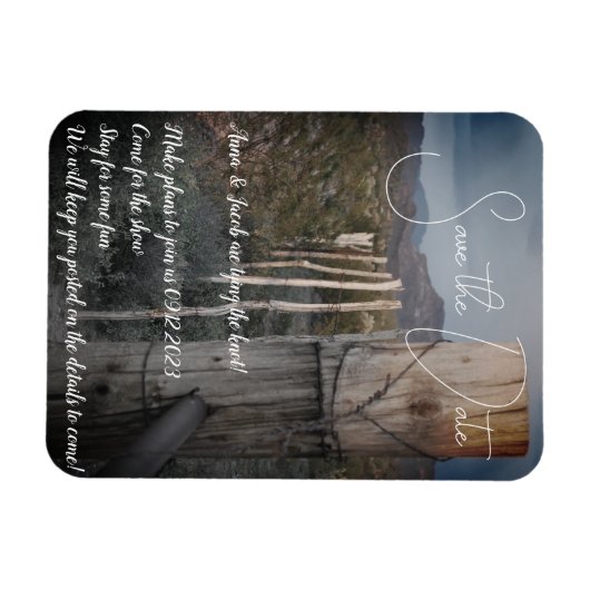 Sparen de Datum - Flexibel Magnet Magneet (Horizontaal)