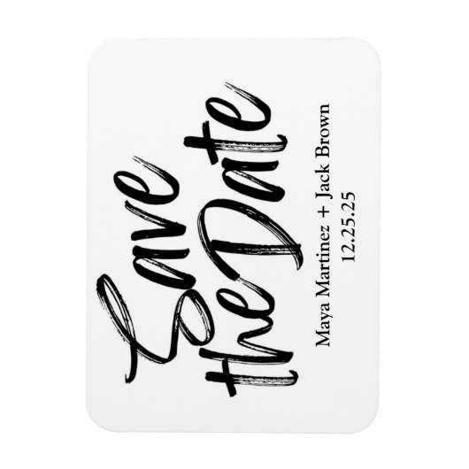 Sparen de Datum Flexibele Magnet van de Foto Magneet (Verticaal)