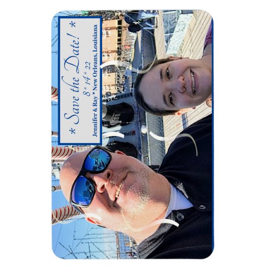 Sparen de Datum Flexibele Magnet van de Foto Magneet (Verticaal)