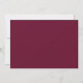 Sparen de Datum Floral Burgundy BB Save The Date (Achterkant)