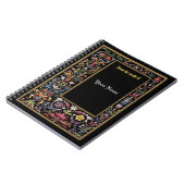 Sparen de Datum Floral Verlichte Medieval Editable Notitieboek (Linkerzijde)