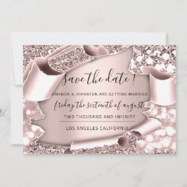 Sparen de Datum Florals Roos 3D koninklijk Lijst Save The Date