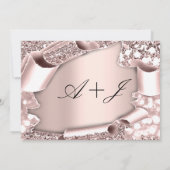 Sparen de Datum Florals Roos 3D koninklijke Initia Save The Date (Achterkant)