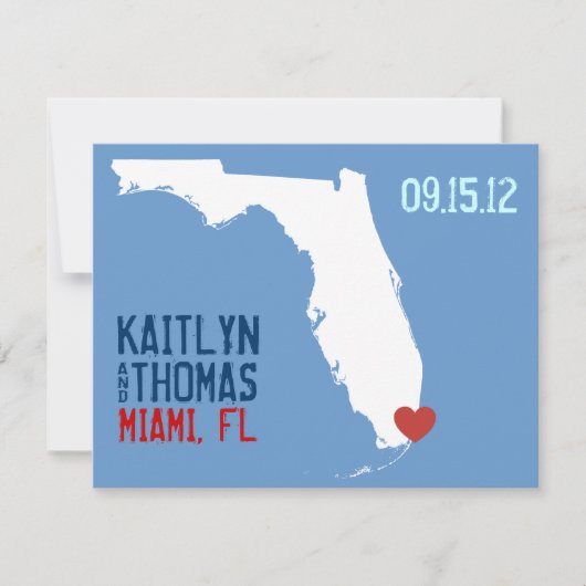 Sparen de Datum - - Florida Save The Date (Voorkant)