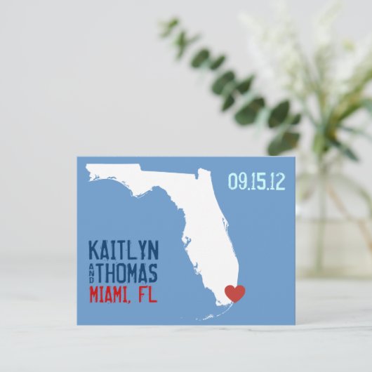 Sparen de Datum - - Florida Save The Date (Staand voorkant)