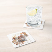 Sparen de Datum Fotobruiloft Kartonnen Onderzetters (Insitu)