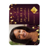 Sparen de Datum fotograduatie party gragundy Magneet (Verticaal)