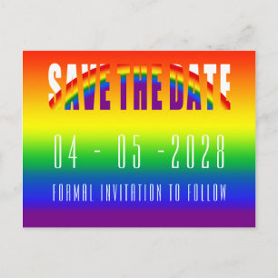 Sparen de Datum Gay Wedding LGBT Gay Pride Partij Briefkaart
