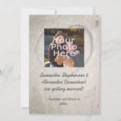 Sparen de Datum, Geboet het Hart in Boom Aankondig Save The Date (Achterkant)