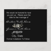 Sparen de Datum Gedraaide Briefkaart van Cala Lily (Achterkant)