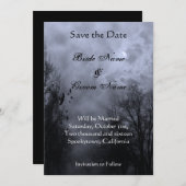 Sparen de Datum Gehakt Blauw Misty Sky en Ravens Aankondiging (Voorkant / Achterkant)