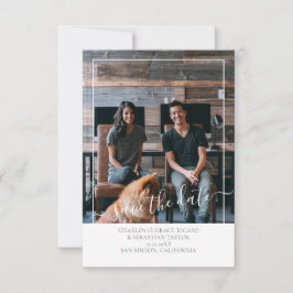 Sparen de Datum Gematigd Gepersonaliseerd Grijs Wi Aankondiging