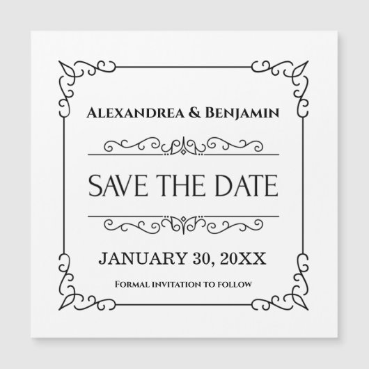 Sparen de Datum Gematigde Eenvoudige Bindende Magn (Voorkant)