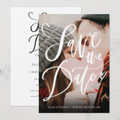 Sparen de Datum Gematigde Foto van het Manuscript  Kaart (Voorkant / Achterkant)