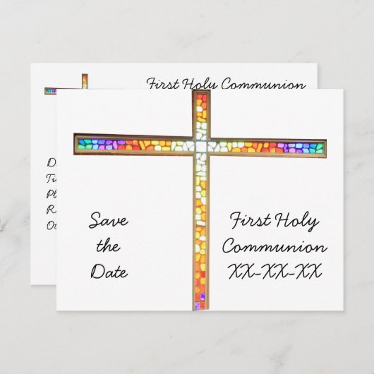 Sparen de Datum - Gemeenschap - uitnodiging (Voorkant / Achterkant)