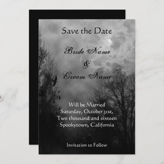 Sparen de Datum Gemeentelijke Kaart van de Aankond (Voorkant / Achterkant)