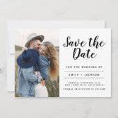 Sparen de Datum Gemende Eenvoudige Foto van het Mi Save The Date (Voorkant)