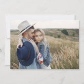 Sparen de Datum Gemende Eenvoudige Foto van het Mi Save The Date (Achterkant)