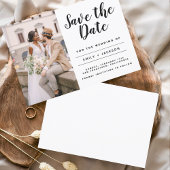 Sparen de Datum Gemende Eenvoudige Foto van het Mi Save The Date