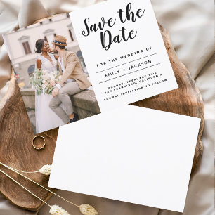 Sparen de Datum Gemende Eenvoudige Foto van het Mi Save The Date