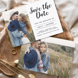 Sparen de Datum Gemende Eenvoudige Foto van het Mi Save The Date