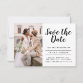 Sparen de Datum Gemende Eenvoudige Foto van het Mi Save The Date (Voorkant)