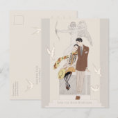 Sparen de Datum George Barbier Love koppel CC1224 Briefkaart (Voorkant / Achterkant)