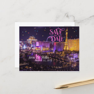 Sparen de Datum Gepersonaliseerd Briefkaart Las Ve