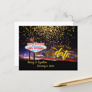 Sparen de Datum Gepersonaliseerd Briefkaart Las Ve