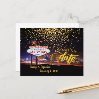 Sparen de Datum Gepersonaliseerd Briefkaart Las Ve