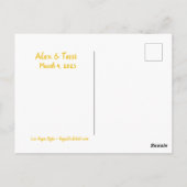 Sparen de Datum Gepersonaliseerd Briefkaart Las Ve (Achterkant)