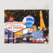Sparen de Datum Gepersonaliseerd Briefkaart Las Ve (Voorkant)