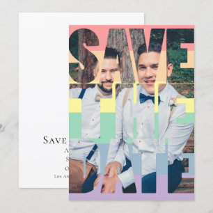 Sparen de Datum Gepersonaliseerde Foto van de Rege Aankondiging