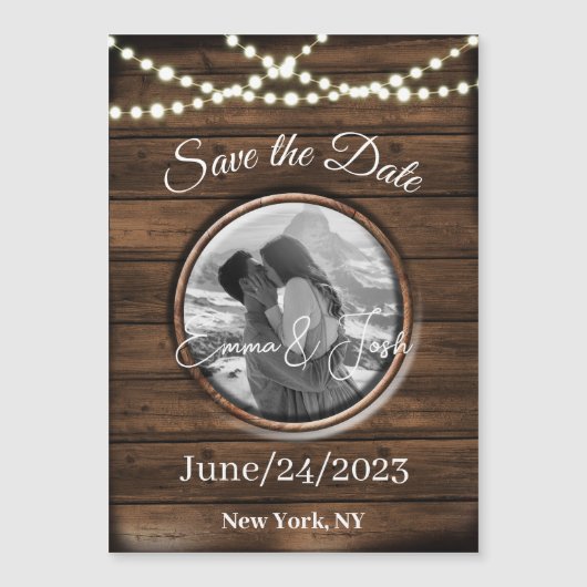 Sparen de Datum Gepersonaliseerde Magnetische Kaar (Voorkant)