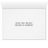 Sparen de Datum, gepersonaliseerde Zonnebloem (Binenzijde Horizontaal (Onderkant))