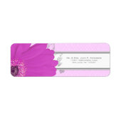 Sparen de Datum Gerber Daisy Musical Notes en het  Etiket (Voorkant)