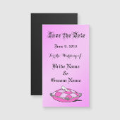 Sparen de Datum Glass Slipper van de Douane Magnet (Voorkant / Achterkant)