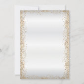 Sparen de Datum Gold Confetti en Wit Save The Date (Achterkant)