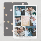 Sparen de Datum Gold Waterverf het Net van de Foto Save The Date (Voorkant / Achterkant)