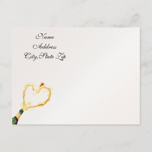 Sparen de Datum Gold Zebra Stripes Briefkaart (Achterkant)