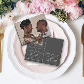 Sparen de Datum Golden Manuscript de Foto grijs gr Briefkaart