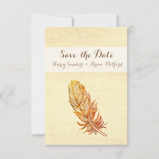Sparen de Datum Golden Veer Save The Date (Voorkant)