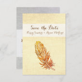 Sparen de Datum Golden Veer Save The Date (Voorkant / Achterkant)