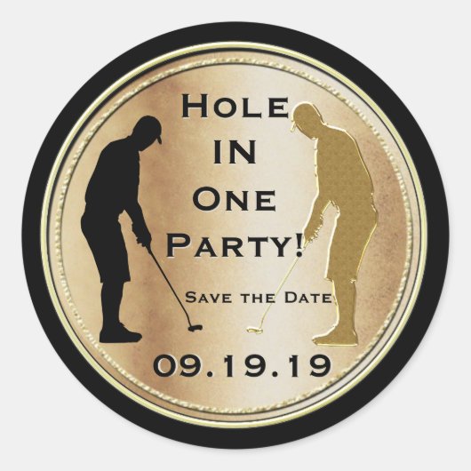 Sparen de Datum Golf Sticker (Voorkant)